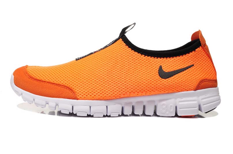 nike 3.0 chaussures de course de femmes libres nouveau noir orange (3)